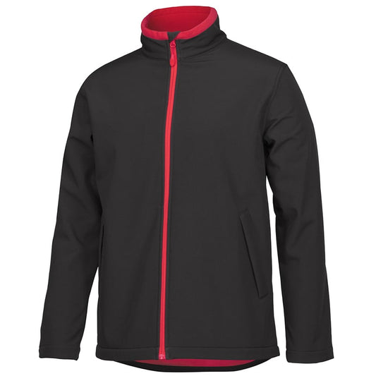 Athletic Track Jacket - Black with Red Accents
